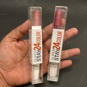 COPY - Lot of 2 Maybelline Super Stay 24 Color Lip Color Infinite Petal